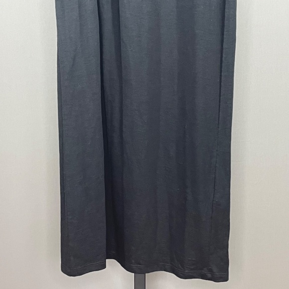 NEW Chicos Dress Womens 8 10 black maxi sheath casual classic - Picture 3 of 10